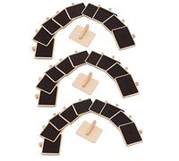 PETSOLA 30x Mini Wooden Message Board Chalkboard Memo Letter Sign Board With Peg