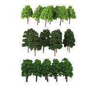PETSOLA 65x 3.15in 1/150 N Gauge Trees Model Scenery DIY Park Garden Accessory