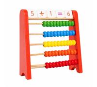 PETSOLA Abacus with Math Cards Hands-on Wooden Abacus Classic Calculation Frame for Preschoolers, Playroom
