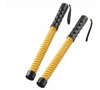 PETSOLA Adjustable Training Rope Cordless Jump Rope Spring Resistance Fitness Tool With Textured Ventilated Handles And Secure, Yellow, Second Generation Battle Rope - Yellow Without Weight Block