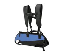 PETSOLA Backpack Adjustable Pet Carrying Outdoor Carrier Tote Legs Out Front Cat Backpack Oxford Cloth Breathable Mesh Comfortable Dou, Black Blue, M