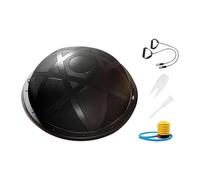 PETSOLA Balance Ball Exercise Core with Pump Home Planks Half Ball Balancing Core Exercise Equipment Strength And Flexibility W, Black