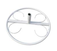 PETSOLA Base for Floor Standing Large Flower Pole Display Stand Base Round Iron Construction Suitable for Wedding Decorations Festive Occasions Florist Arrang , A