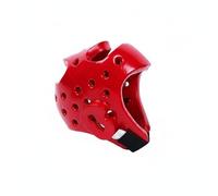 PETSOLA Boxing Helmet with Thickened Padding Durable Taekwondo Headgear, Adjustable Chin Strap Boxing Headgear Helmet for Adults & Kids Training, Sparring, Fighting Arts Class, Red, M