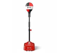 PETSOLA Boxing Speed Ball With Stand Freestanding Punching Ball Bag Training Equipment compact footprint quiet system stable suction base suitable for adults, Red