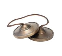 PETSOLA Bronze Bell Easy to Play Cymbals Resonant Hand Pair for Personal, 8.5CM
