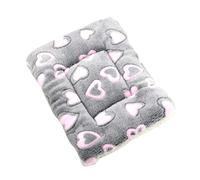PETSOLA Cat Bed Mats Dog Bed Mat Warm Short Comfortable Cute Washable Soft Pet Pad Cage Pad for Autumn Winter Resting Bunny Sleeping, gray S