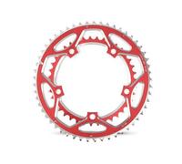PETSOLA Chainring with 56T 44T Molded Component High Strength for Cyclists, Red, 56T/44T