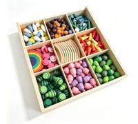 PETSOLA Child-Centered Wooden Building Blocks Cute Building Blocks