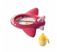 PETSOLA Children Bath Thermometer Thermometer Water Thermometer Bath Toy Room Thermometer With Safe And PP Material And Buoyant Build suitable for infant, Red, Airplane W Cup