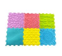 PETSOLA Children Foot Massage Pad Mat Interlocking Tiles Textured Massage Squares Silicone Construction for Foot and Balance Practice playrooms classrooms Therapeutic Corners
