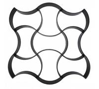 PETSOLA Cobblestone Form DIY Walk Forming Tool Chic Design Reusable Concrete Walkway Former for Homeowners