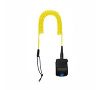 PETSOLA Coiled Stand-up Paddleboard Leash Saltwater Resistant 10ft Coiled Surf Cord Double Stainless Steel Swivels Paddleboard Ankle Leash for Paddleboarders, Yellow
