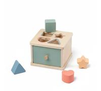 PETSOLA Color Shape Sorter Easy to Grip Child-Centered Sorting Toy Sturdy and Color Matching Cube for Kindergarten, Shape Matching Box