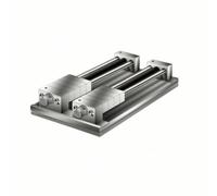 PETSOLA Copper Fixture Vise Low-Profile Multi-Station Vise Heavy-Duty for Milling Machines, 2 Rows 8 Stations Flat Thickened Base Plate 300 220 16mm