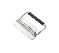 PETSOLA Detachable Cabinet Handle Drawer Pull Chest Handle Case Handle with 304 Stainless Steel and Rubber Grip for Industrial Replacement Suitable for Cases Trunks Drawers Garage Organization