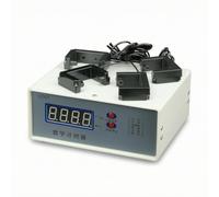 PETSOLA Digital Photogate Timer Four-Figure Physics Timing Unit with Photogates Compact Desktop Timer for Students, Experimental Track Experiments, Classroom