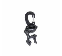 PETSOLA Diving Hose Clip Scuba Hose Holder Clamp Organizer With Double Hose Holding And 360 Degree Rotating Regulator Hook In Strong Nylon Suitable for diving instruction travel , Black , 10-10mm