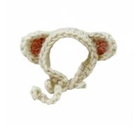 PETSOLA Doll Hat Miniature Doll Hat Knitted Crochet Cap Headwear Accessory Acrylic Yarn Handmade Quality Snug Design Quick Styling Suitable for 1 12 Scale Dolls Display Storage , Cat Hat