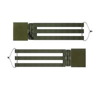 PETSOLA Elastic Three Band Cummerbund Side Belt Hunting Buckles Convenience Easy Installation Hiking Adults Outdoor Mounting Strap, green