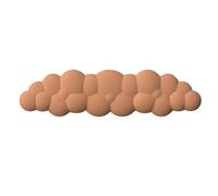 PETSOLA Ergonomic Wrist Support Pad Soft Touch Silicone Cushioned Wrist Pad Wear-Resistant Computer Accessory for Coders, Orange, Orange