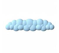 PETSOLA Ergonomic Wrist Support Pad Soft Touch Silicone Cushioned Wrist Pad Wear-Resistant Computer Accessory for Coders, Blue, Blue