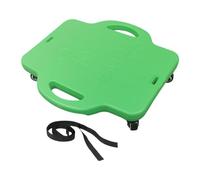 PETSOLA Floor Board Scooter with Handle Sitting Board Roller Indoor Gym Board Educational Toy Suitable for Kids Physical Education Home, Green