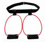 PETSOLA Hip Belt Resistance Bands Waist Belt Resistance Bands Comfortable Padding Glute Workout Band System for Beginners, Travel, Red, 15LB