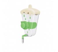 PETSOLA Industrial Waterer Cage Mounted Water Bottle with Metal Nozzle for Sugar Gliders Suitable for Consistent Water Intake, Yellow Beige