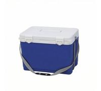 PETSOLA Insulated Container with Ice Pack Portable Insulated Transport Container Rigid Storage Box with Handle, 18L, Blue, With Shoulder Strap, PU Insulation, 72h Cold Retention