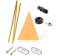 PETSOLA Kayak Flag Kit Foldable Kayak Flag Multi-Section for Kayakers, Boaters, Kayaking, Canoeing, Orange