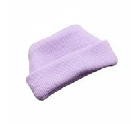 PETSOLA Knitted Doll Cap Mini Cuffed Stocking Cap Knit Headwear Soft Ribbed Cloth Accessory stays in place suitable for 17cm dolls 1/6 scale BJD dolls , Purple , Cuffed