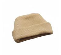 PETSOLA Knitted Doll Cap Mini Cuffed Stocking Cap Knit Headwear Soft Ribbed Cloth Accessory stays in place suitable for 17cm dolls 1/6 scale BJD dolls , Khaki , Cuffed