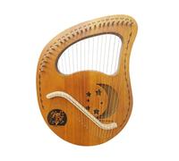 PETSOLA Lyre Instrument Metal Strings Lyre Beginner-Friendly Stringed Instrument for Beginners, Artists, Music, 24-String Star Moon Mythology