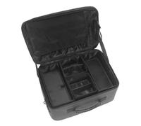 PETSOLA Makeup Case with Shoulder Strap Portable Travel Makeup Case Zippered Cosmetic Organizer with Dividers for Behind-the-Scenes
