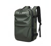 PETSOLA Men Expandable Rucksack Laptop Backpack Travel Bag With Vacuum Compression Structured Body Extra Room For Clothing Electronics Organization suitable, Upgraded Version, Green, Army Green