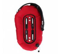 PETSOLA Nylon Diving Wing Scuba Buoyancy Compensator Donut Wing Backmount Air 1050D With TPU Bladder 25lbs or 30lbs Lift suitable for wreck cave exploration , Red