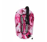 PETSOLA Nylon Diving Wing Scuba Buoyancy Compensator Donut Wing Backmount Air 1050D With TPU Bladder 25lbs or 30lbs Lift suitable for wreck cave exploration , Pink Camo