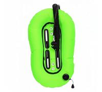 PETSOLA Nylon Diving Wing Scuba Buoyancy Compensator Donut Wing Backmount Air 1050D With TPU Bladder 25lbs or 30lbs Lift suitable for wreck cave exploration , Fluorescent Green
