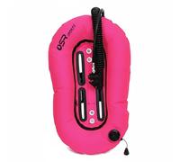 PETSOLA Nylon Diving Wing Scuba Buoyancy Compensator Donut Wing Backmount Air 1050D With TPU Bladder 25lbs or 30lbs Lift suitable for wreck cave exploration , Fluorescent Pink
