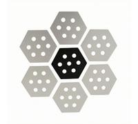 PETSOLA Pad with Tail Kick, FHT-6B1H White Anti-slip Pads With One Black Center Pad