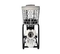 PETSOLA Portable Ball Launcher Pickleball Machine Oscillating Feeder Remote Control Wheeled Frame Pull Handle Powered suitable for solo practice backyard driveway training court