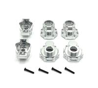 PETSOLA Rear Axle Cup with Connector Metal Rear Axle Cup with Screws Hardware for Hobbyists, Builders, Maintenance, Silver