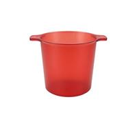 PETSOLA Round Bucket, Red, 12L | Frosted, Ice Bucket with Handles, Matte, Tub, for Parties, Restaurants,