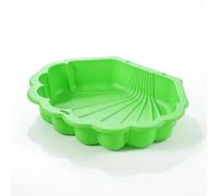 PETSOLA Sand and Basin Large Sensory Activity Tray Low-Profile Sandbox Container for Young Children, Playroom, Green