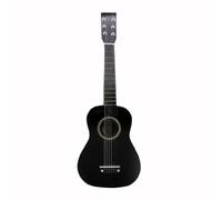 PETSOLA Small Guitar Acoustic-Style Six-String Guitar Compact Stringed Instrument Toy for Kids, Black, 23 Inch