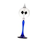 PETSOLA Solar Crookes Radiometer Windmill Decorative Art Crafts Desktop Ornament Science Toy for Bedroom Office Bookshelf Desk Table, Blue