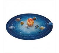 PETSOLA Solar System Puzzle Display Solar System Orbital Display Puzzle Colorful Educational Toy for Home Education, Classroom, Science-Themed Play Area