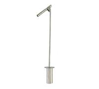 PETSOLA Training Scent Sampler Dog Scent Extraction Tool Metal Rod Cylinder Chamber Stainless Steel Clean Surface With Top Angled Handle suitable training field work handler practice