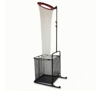 PETSOLA Volleyball Training Net With Ball Collector Practice Station Adjustable Pole Frame Iron Pipe Construction suitable for skill development team practice, Round Frame With Red Target